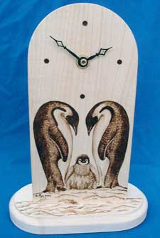 Emperor Penguin Clock