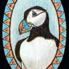 Puffin Oval Pendant